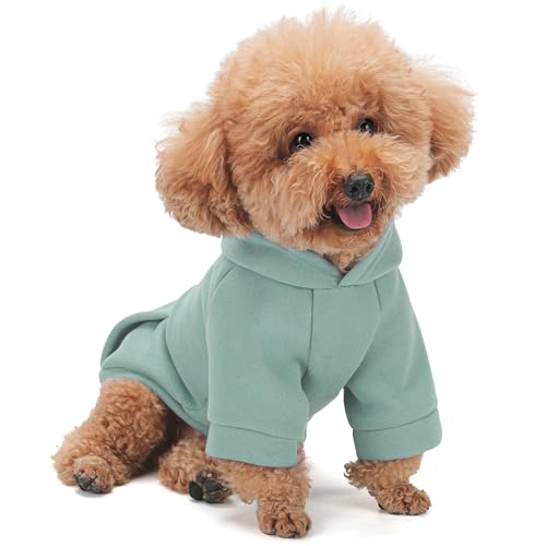 Winter-Hunde-Kapuzenpullover mit Taschen, einfarbiges Sweatshirt aus Polycotton, für kleine, mittelgroße und große Hunde, weiche, warme, gemütliche Haustierkleidung für kaltes Wetter, ideal für Winter-Hunde-Kapuzenpullover mit Taschen, einfarbiges Sweatshirt aus Polycotton, für kleine, mittelgroße und große Hunde, weiche, warme, gemütliche Haustierkleidung für kaltes Wetter, ideal für von ZIAGAOP