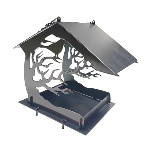 ZICHENXR Vogelfutterspender Baumhaus Futtertablett Vogelfutterspender große Kapazität Wildvogel-Futterspender für Vogelliebhaber ZICHENXR Vogelfutterspender Baumhaus Futtertablett Vogelfutterspender große Kapazität Wildvogel-Futterspender für Vogelliebhaber von ZICHENXR