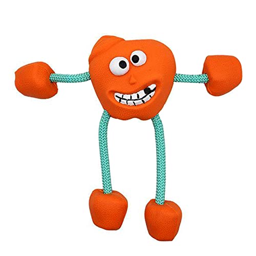 ZIDDAR Hundespielzeugball Helle Farbe Mit Baumwollseil Interaktives Kauspielzeug Quietschende Gummibälle Für Kleine Und Mittelgroße Hunde ZIDDAR Hundespielzeugball Helle Farbe Mit Baumwollseil Interaktives Kauspielzeug Quietschende Gummibälle Für Kleine Und Mittelgroße Hunde von ZIDDAR