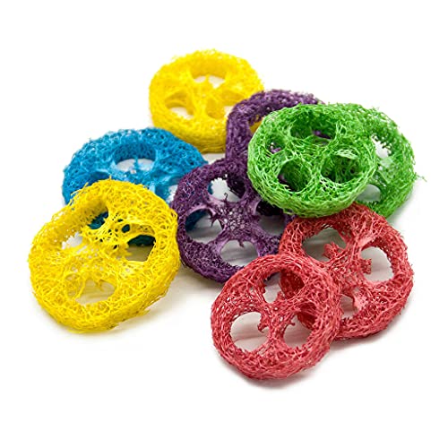 ZIDDAR Kaninchenkau Spielzeug Loofah Spielzeug Reich Hohen Fibrillen Für Hamster Chipmunk Squirrel Für Gesundheit 20 Teile Set Random von ZIDDAR