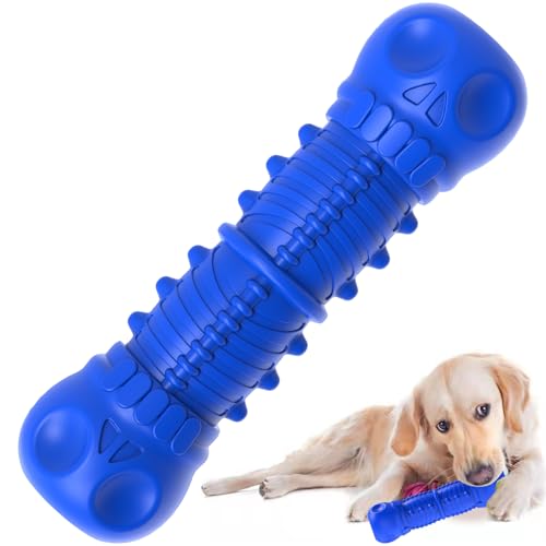 ZIKATON Quietschendes Hundespielzeug für aggressive Kauer, langlebiges Kauspielzeug für große und mittelgroße Hunde, robustes und langlebiges Hundespielzeug mit Naturkautschuk von ZIKATON