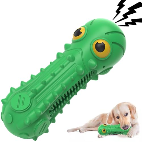 ZIKATON Quietschendes Hundespielzeug für aggressive Kauer, langlebiges Kauspielzeug für große und mittelgroße Hunde, robustes und langlebiges Hundespielzeug mit Naturkautschuk von ZIKATON