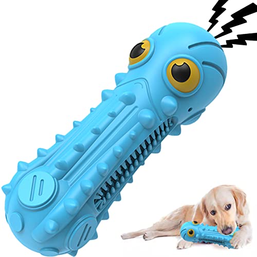 ZIKATON Quietschspielzeug für aggressive Kauer, langlebiges Hundespielzeug für große mittelgroße Rassen, Hundespielzeug, robustes, langlebiges Hundespielzeug mit Naturkautschuk (Bule2, Large-Hunde) von ZIKATON