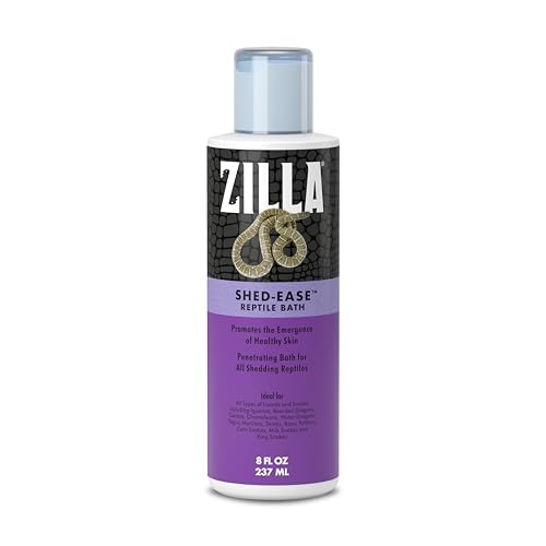 ZILLA Shed-Ease Reptilienbad-Behandlung für Haustiereidechsen und Schlangen, 237 ml von ZILLA