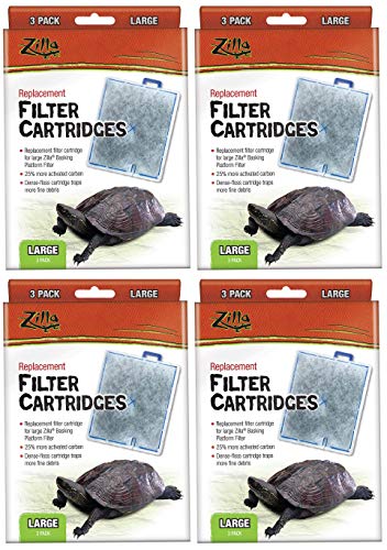 Zilla Ersatz-Filterkartuschen, groß, für Deluxe und Premium Aquatic Turtle Kits von ZILLA