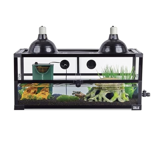 Zilla QuickBuild Wasserschildkröte, 76,2 x 30,5 x 34,3 cm lang, fasst 20 Gallonen Wasser-Terrarium, 76,2 x 30,5 x 34,3 cm Zilla QuickBuild Wasserschildkröte, 76,2 x 30,5 x 34,3 cm lang, fasst 20 Gallonen Wasser-Terrarium, 76,2 x 30,5 x 34,3 cm von ZILLA