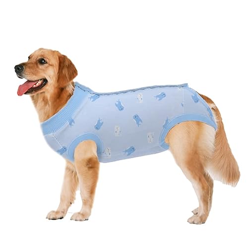 ZIMAOSHAN Hunde-Chirurgie-Anzug für Haustiere, Genesungsanzug, Bauchwundschutz, medizinische chirurgische Kleidung für Hunde (XX-Large, Wal) von ZIMAOSHAN