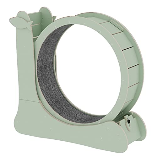 Katzenlaufrad Katze Laufrad Laufband Schnecke Form, Katzenlaufrad für Den Innenbereich mit Katzenkratzmatte, Süßes Kätzchen Spinner Rad - 6 Farben Verfügbar ( Color : Green ) von ZIMGOD