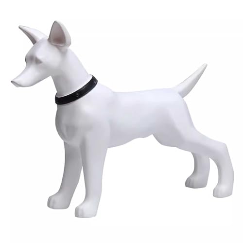 Schaufensterpuppe Hundemodell-Schaufensterpuppe aus Kunststoff - Kopf Drehbar, Kleiderform für Stehende Hunde Kleiderpuppe, Haustier-Hundestatue für Schaufenster/Regal/Schreibtisch (Color : Style - 4 von ZIMGOD