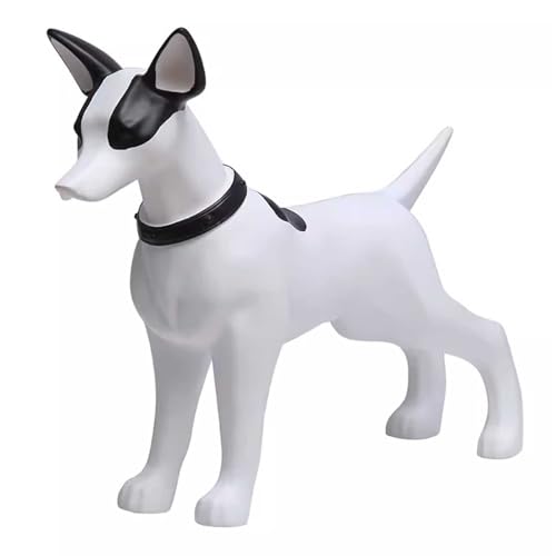 Schaufensterpuppe Hundemodell-Schaufensterpuppe aus Kunststoff - Kopf Drehbar, Kleiderform für Stehende Hunde Kleiderpuppe, Haustier-Hundestatue für Schaufenster/Regal/Schreibtisch (Color : Style - 5 von ZIMGOD