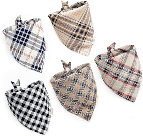 Spring Hundehalstücher mit Knöpfen, dicke Dreieck-Lätzchen, doppellagig, weiche Baumwolle, Schal für kleine, mittelgroße und große Jungen, Mädchen, Welpen, Katzen, Haustiere, kariert, Halstuch, Spring Hundehalstücher mit Knöpfen, dicke Dreieck-Lätzchen, doppellagig, weiche Baumwolle, Schal für kleine, mittelgroße und große Jungen, Mädchen, Welpen, Katzen, Haustiere, kariert, Halstuch, von ZIRVYIR