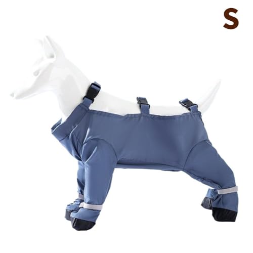 Wasserdicht Hund Stiefel Regen Stiefel Mit Hosenträger, 2025 Neue Outdoor Staub-Proof Hosen X3a3 Adjustab Ärmeln Hund Schmutzig-Beweis für Hunde von ZIRYXQ