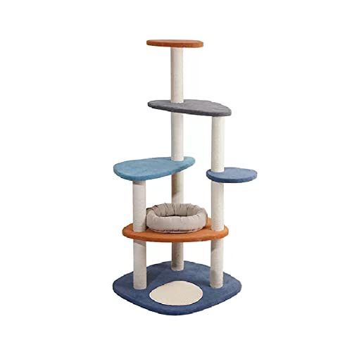 Katzenkletterbaum, Katzenklettergerüst, leicht zu reinigendes Katzenkratzbrett, Katzentoilette, Katzenbaum, integrierter Katzenrahmen, Katzenbaum, Katzenturm elegant Katzenkletterbaum, Katzenklettergerüst, leicht zu reinigendes Katzenkratzbrett, Katzentoilette, Katzenbaum, integrierter Katzenrahmen, Katzenbaum, Katzenturm elegant von ZITTRO