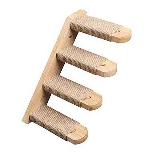 Katzenkletterbaum DIY Haustiermöbel Katzenbaum Wandmontierte Katzenkletterleiter Holztreppe Sprungplattform Katzenklettergerüst Kätzchensprungbrett 4-Stufen-Leiter Kletternder Katzenbaum, Katzenturm Katzenkletterbaum DIY Haustiermöbel Katzenbaum Wandmontierte Katzenkletterleiter Holztreppe Sprungplattform Katzenklettergerüst Kätzchensprungbrett 4-Stufen-Leiter Kletternder Katzenbaum, Katzenturm von ZITTRO