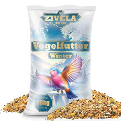 10 kg Streufutter | Vogelfutter für Winter wildvögel | Vogelfutter Wildvogelfutter Fettfutter Premium Mischung | Streufutter für Wildvögel für kalte Tage 10 kg 10 kg Streufutter | Vogelfutter für Winter wildvögel | Vogelfutter Wildvogelfutter Fettfutter Premium Mischung | Streufutter für Wildvögel für kalte Tage 10 kg von ZIVELA