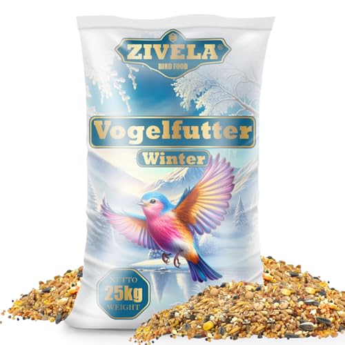 25 kg Streufutter | Vogelfutter für Winter wildvögel | Vogelfutter Wildvogelfutter Fettfutter Premium Mischung | Streufutter für Wildvögel für kalte Tage 25 kg 25 kg Streufutter | Vogelfutter für Winter wildvögel | Vogelfutter Wildvogelfutter Fettfutter Premium Mischung | Streufutter für Wildvögel für kalte Tage 25 kg von ZIVELA
