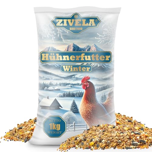 ZIVELA 1kg Hühnerfutter Geflügelkörnerfutter Körnerfutter für Winter | Geflügelfutter für Hühner, Gänse, Enten Non-GMO, 100% natürlich | Geeignet für Herbst und Winter. ZIVELA 1kg Hühnerfutter Geflügelkörnerfutter Körnerfutter für Winter | Geflügelfutter für Hühner, Gänse, Enten Non-GMO, 100% natürlich | Geeignet für Herbst und Winter. von ZIVELA