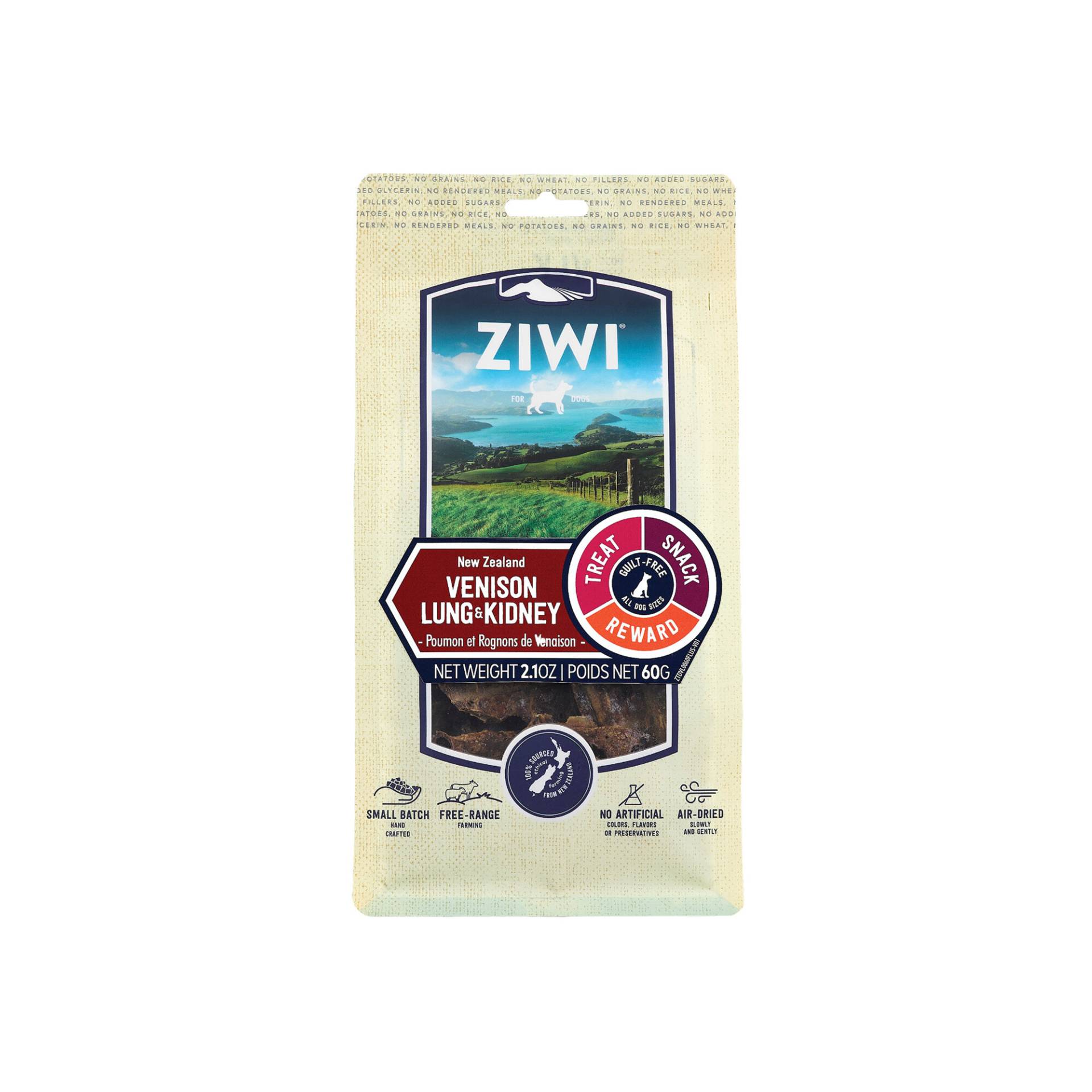 ZIWI Peak Hundesnack Hirsch-Lunge & Hirsch-Niere - 60 g ZIWI Peak Hundesnack Hirsch-Lunge & Hirsch-Niere - 60 g von ZIWI Peak