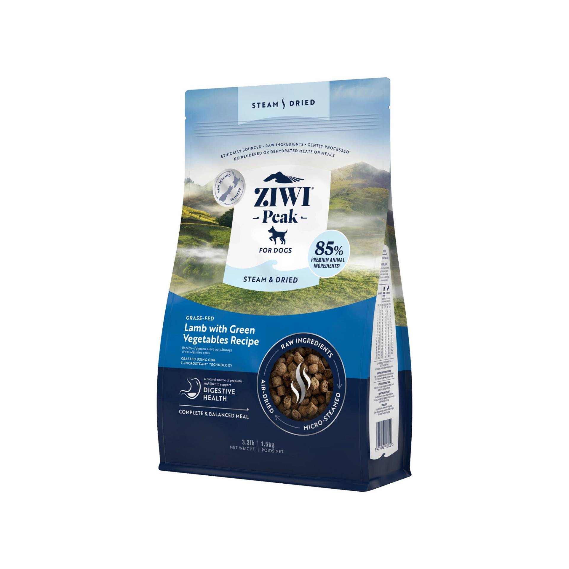 Ziwi Peak Steam & Dried Hundefutter - Lamm - 1,5 kg Ziwi Peak Steam & Dried Hundefutter - Lamm - 1,5 kg von ZIWI Peak