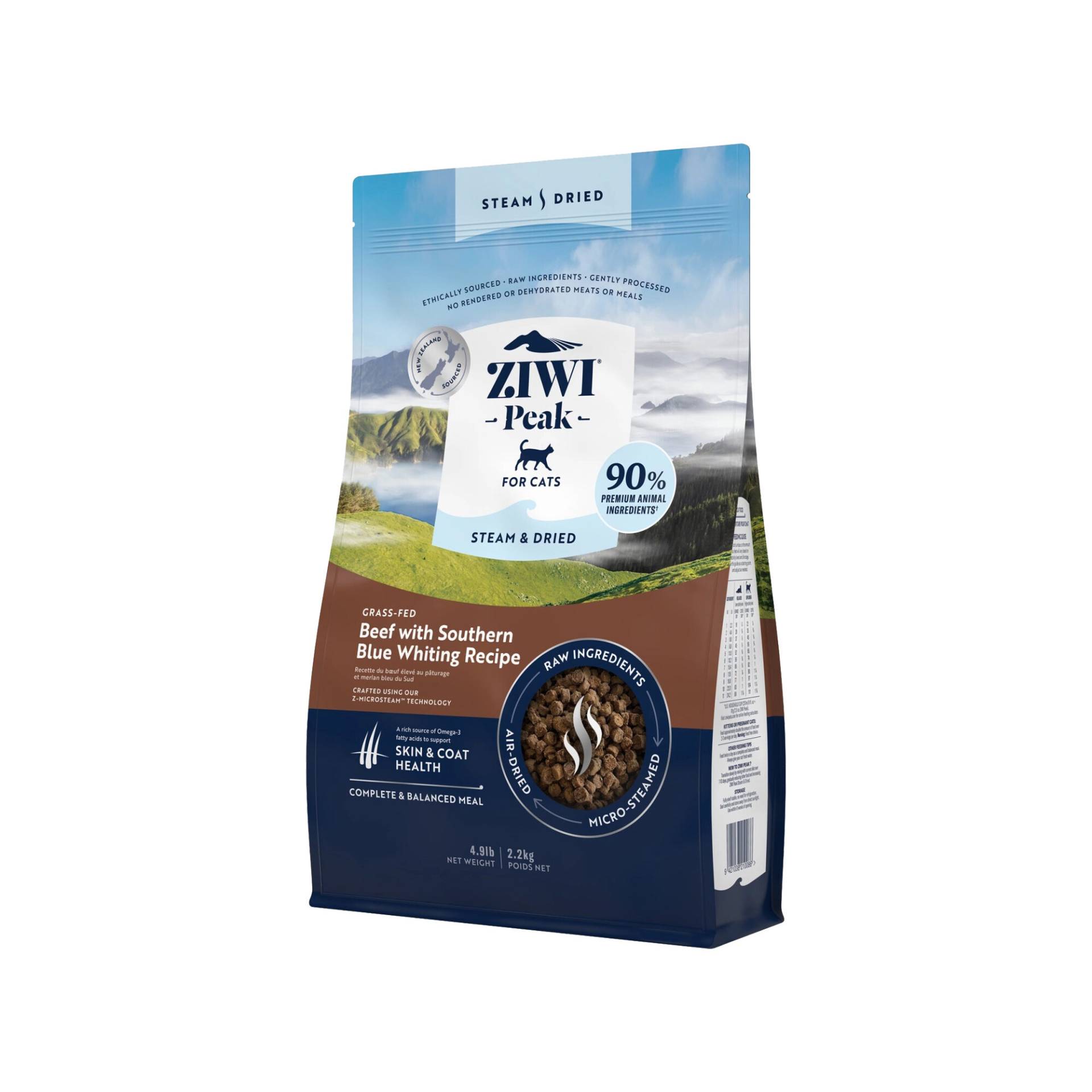 Ziwi Peak Steam & Dried Katzenfutter - Rind - 800 g von ZIWI Peak