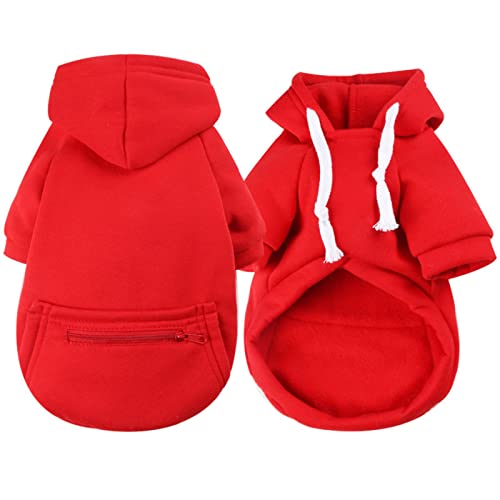 hundebekleidung,hundepullover,Haustier Hoodie Mit Taschen,Hunde wintermantel,hundekostüm,Geeignet für kleine, mittlere und große Hunde Hoodie,hundejacke,Chihuahua Welpe Teddy Pudel von ZIYUEZIKUN