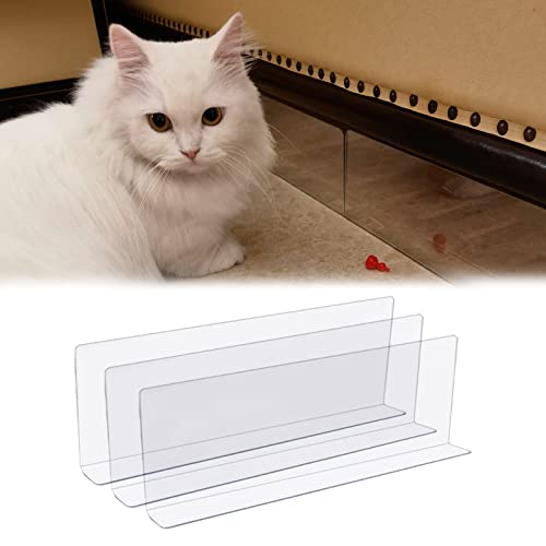 Couch-Spielzeugblocker, hoch 2 4 6 8 Zoll 10 12 Zoll, Bettunterteil für Haustiere, Hunde, Katzen, Kunststoff-Stoßstangen mit Klebeband, Lückenstopper für Wohnzimmer, Sofa, transparent (Farbe: LXWXH, von ZJDYDY