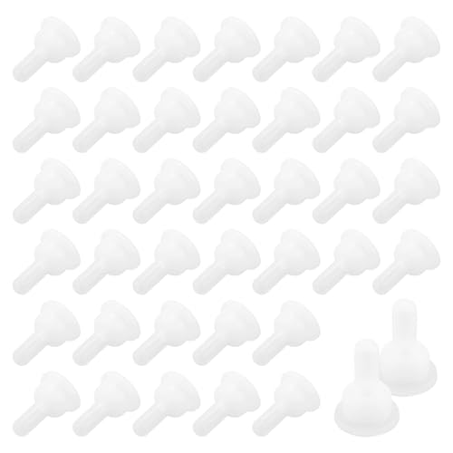 ZJIVQO 40 x Silikon-Trinkflaschennippel für Katzen, Ersatznippel für Kätzchen und Welpen, 40 Stück von ZJIVQO