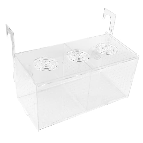 ZJIVQO Baby-Fischtrenner für Aquarien, Fischzuchtbox, Acryl, Fischzucht, Isolationsbox, Zuchtbecken für Fische mit verstellbarem Haken zum Aufhängen ZJIVQO Baby-Fischtrenner für Aquarien, Fischzuchtbox, Acryl, Fischzucht, Isolationsbox, Zuchtbecken für Fische mit verstellbarem Haken zum Aufhängen von ZJIVQO