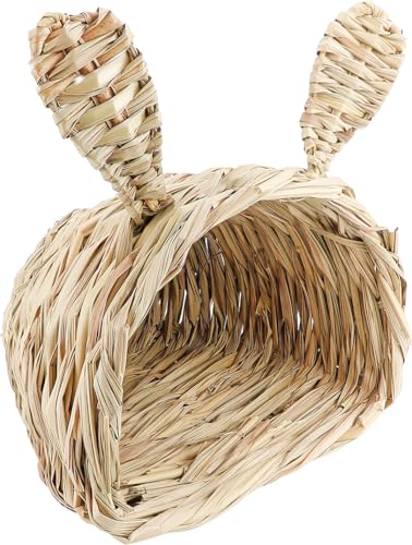 ZJIVQO Kaninchengrashaus, handgewebt, Haus, Meerschweinchen, Grashaus für Kaninchen, Chinchilla, Nest, Hase, natürliches Versteck für Hamster, Kauspielzeug für Meerschweinchen, Rennmäuse, Chinchillas, ZJIVQO Kaninchengrashaus, handgewebt, Haus, Meerschweinchen, Grashaus für Kaninchen, Chinchilla, Nest, Hase, natürliches Versteck für Hamster, Kauspielzeug für Meerschweinchen, Rennmäuse, Chinchillas, von ZJIVQO