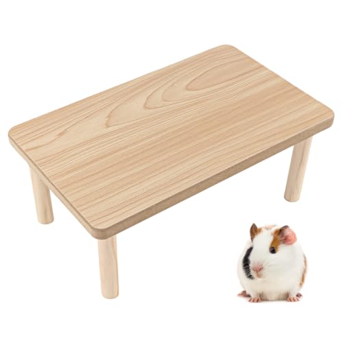 ZJIVQO Natürliche Hamsterplattform aus Holz, Hamsterspiel, Holzplattform, Landschaftsbauplattform für Zwerg-Syrische Hamster, Rennmäuse, Mäuse, Degus oder andere kleine Haustiere von ZJIVQO