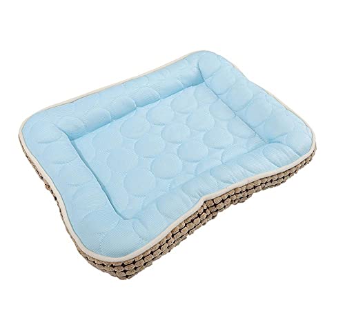 Kühlendes Hundebett Sommer EIS Haustier Matte Hund Schlafen Atmungsaktive Matte-Himmel Blau_41x51cm. Kühlmatte Für Hunde Hundedecke Wasserdicht Kühlendes Hundebett Sommer EIS Haustier Matte Hund Schlafen Atmungsaktive Matte-Himmel Blau_41x51cm. Kühlmatte Für Hunde Hundedecke Wasserdicht von ZJJJD
