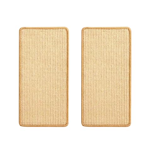 Katzen Kratzbrett, 2 Stück Teppich Katzen Kratzbrett Wand, Sisal Teppich Katzen, Sisal Kratzteppich, Ecken Kratzschutz für Sofas Couch (25 * 50 cm) von ZJT
