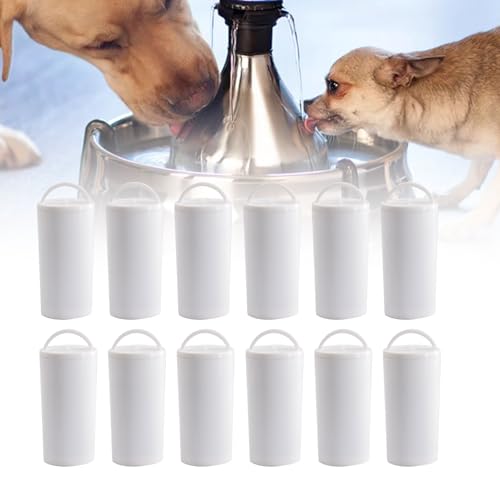 12 Stück Katzenbrunnen Filter, Ersatzfilter für Katzenwasserbrunnen, Aktivkohle für sauberes Wasser, Kompatibel mit 360 Brunnen, Verbessert die Wasserqualität Ideal für Haustiere von ZJchao