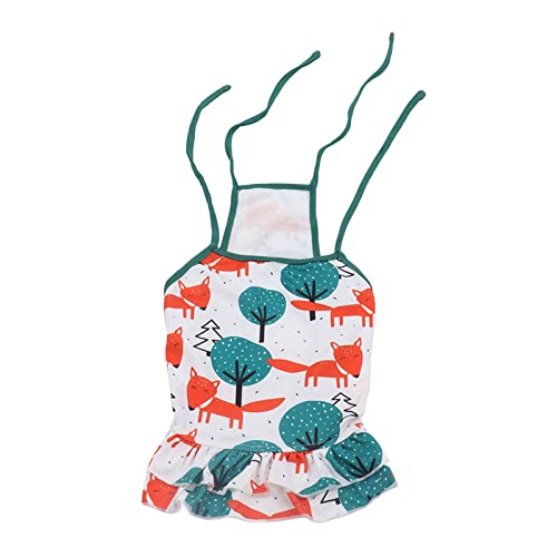 Acryl -Haustierrock, Wassermelonenmuster Sonnenblock -Hosenträger -Kleid für Frühling und Sommer, Halfter, Einfach EIN- und Abheben, für den Täglichen Kleidung, Party, Hochzeit, von ZJchao