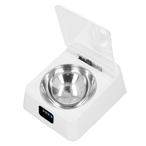 Automatische Katzenfutterautomatin, Wiederaufladbare Haustiernahrungsmittelspender Nass Katzenfuttermittel -Induktion LID Eröffnung Haustier Smart Feeder Automatische Nassfutterkatze Feeder für von ZJchao
