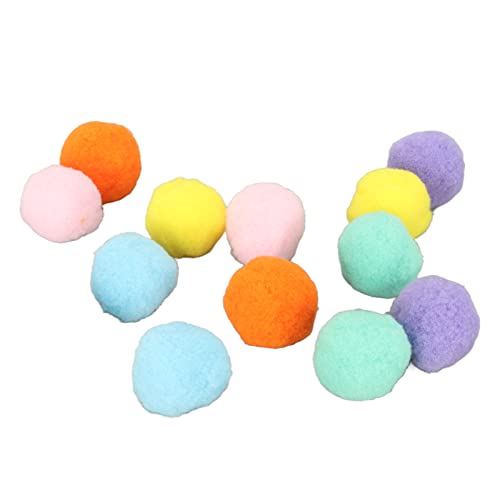 Cat Ball Toy, Katzenspielzeug für Indoor -Katzen 12PCS Plüschspielzeugbällchen Katzen Interaktiv Spielen Ruhige Ballkatzen Lieblingsspielzeug für Kätzchen Training und Spiel (3 cm/1,2 Zoll reine Cat Ball Toy, Katzenspielzeug für Indoor -Katzen 12PCS Plüschspielzeugbällchen Katzen Interaktiv Spielen Ruhige Ballkatzen Lieblingsspielzeug für Kätzchen Training und Spiel (3 cm/1,2 Zoll reine von ZJchao