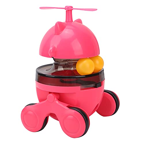 Cat Puzzle Feeder, Cat -Behandlungsspender Spielzeugkatze Spielzeug für Innenkatzen Interaktive Katzenspielzeug Windmühlen Propeller Plattentable Lecks Spielzeug Lebensmitteltraining Ball für (Rot) von ZJchao