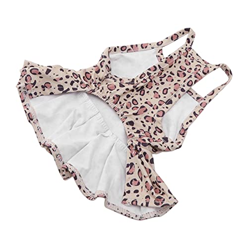 ZJchao Dog Suspender Dresses, Leopard Print Pet Summer Skirt, Soft Breathable Sun, Suitable for Everyday Wear, Outdoors, Photos, and Any Occasion, Made from Soft and Silky Fabric for von ZJchao