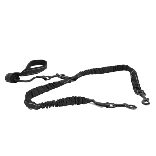 Doppelte Leine für Zwei Hunde, Doppelhund -Leine Hohe Elastizitätsschock Absorbierender Bungee -Hunde Leine Reflektierende Wanderleine für Große Rassenhund, Zwei Hunde Doppelte Leine für Zwei Hunde, Doppelhund -Leine Hohe Elastizitätsschock Absorbierender Bungee -Hunde Leine Reflektierende Wanderleine für Große Rassenhund, Zwei Hunde von ZJchao