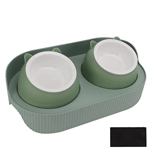 Erhöhte Katzenschalen, Katzenfutter und Wasserschüssel Set Erhöhte Keramikschüssel Doppelkeramik Haustierschalen Fütterungsstation Haustierschale für Kätzchen und Kleine Hunde, 16.1 X 5,7 X 8,7 Zoll Erhöhte Katzenschalen, Katzenfutter und Wasserschüssel Set Erhöhte Keramikschüssel Doppelkeramik Haustierschalen Fütterungsstation Haustierschale für Kätzchen und Kleine Hunde, 16.1 X 5,7 X 8,7 Zoll von ZJchao