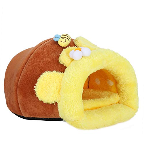 ZJchao Hamsterbett, Warme Kleine Haustier -Tiere Bett Rattenbett Tierkugel Warm Warmes Hamsterbett mit Matte für Kleine Tierpe für Hamster Meerschweiner Igel Chinchilla Hamster und von ZJchao