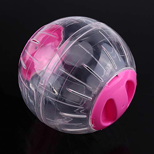 ZJchao Hamsterspielzeug, Langlebiges Kunststoffspielzeug für Haustierübungen und Unterhaltung, Transparentes Design für Klare Sicht, Temporärer Haltebereich Zum Reinigen (PINK) von ZJchao