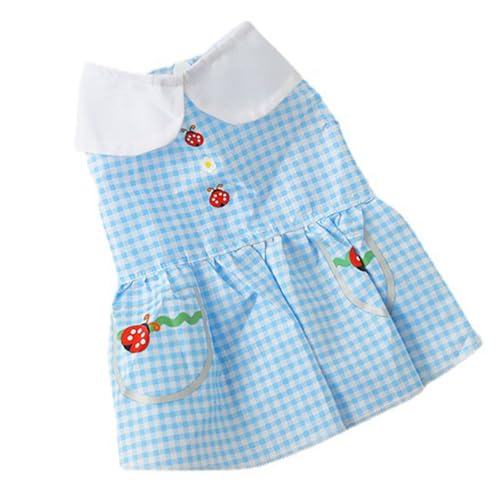Haustierkleid, Weich, Atmungsaktiv, Leicht, Modisch, Niedlich, für Katzen und Hunde, Kleidung für den Sommer, Spaziergänge, Party (L) von ZJchao