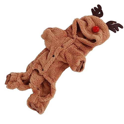 Haustierkleidung für Kleine Hunde, Hundehugenpublade Warm Hunde Winter Kleidung Kleine Hundekleidung Weiche Warme Hunde Winterpyjama für Weihnacht Cosplay (XL) von ZJchao