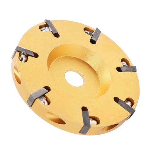 Hufschneidescheiben für Nutztiere, Mühle aus Metalllegierung mit Sieben Zähnen für Rinder, Pferde, Schafe, Gelb, 10 cm Außendurchmesser, Präzise und Stabil, Rostbeständig, von ZJchao
