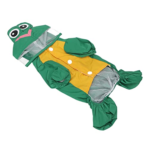 Hund Regenmantel, Welpe Regenmantel Hunde Slicker Poncho Regenjacke Hunde Doppelschicht Atmungsfreie Welpen Regenbekleidung für Kleine Mittelgroße Welpe (M) von ZJchao