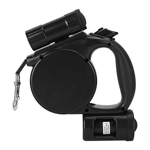 Hunde-Traktionsseil, Haustier, Schwarzer Kunststoff, Outdoor-GEH-Trainingsleine, 3-in-1, Tragbares Haustier, Automatisch Einziehbares Traktionsleinenseil mit LED-Licht-Gewand für Hunde-Traktionsseil, Haustier, Schwarzer Kunststoff, Outdoor-GEH-Trainingsleine, 3-in-1, Tragbares Haustier, Automatisch Einziehbares Traktionsleinenseil mit LED-Licht-Gewand für von ZJchao