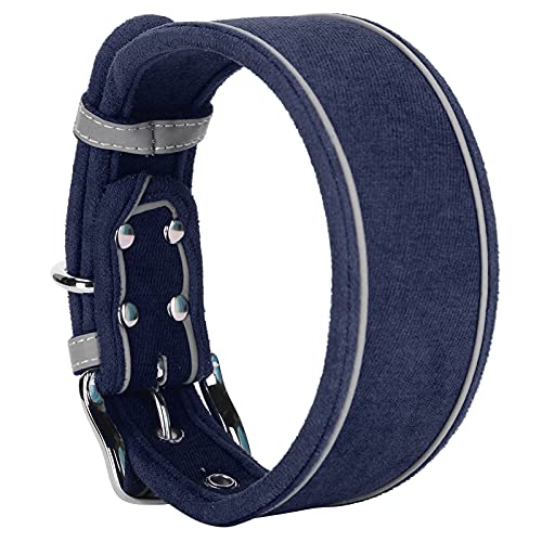 Hundehalsbänder Nutzen Leine, Hundehalsband für Große Hundehundhundkragen mit D -Ringen Atmungsaktiv (L 66 * 5.0CM) von ZJchao