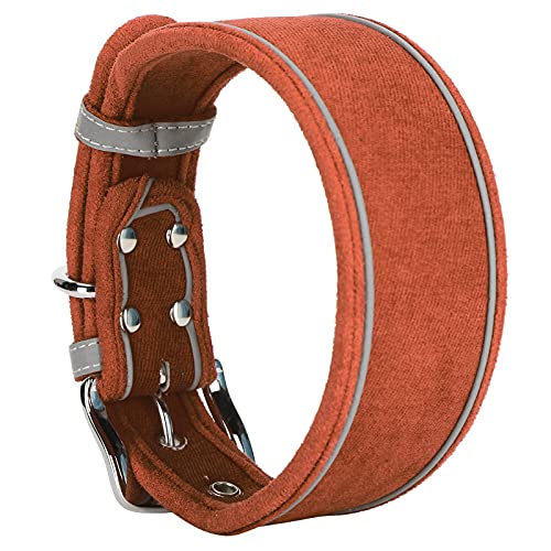 Hundehalsbänder Nutzen Leine, Hundehalsband für Große Hundehundhundkragen mit D -Ringen Atmungsaktiv (L 66 * 5.0CM) von ZJchao