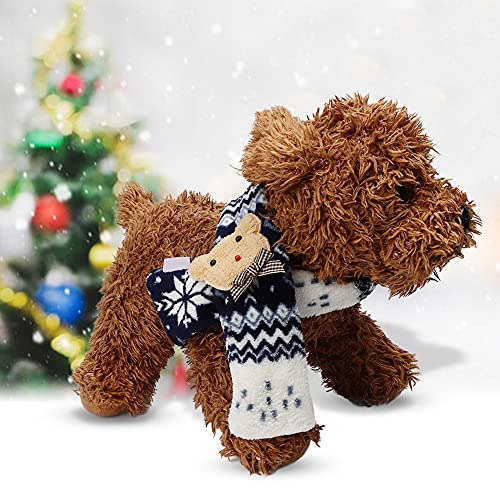 Hundeschal, Winter Katzenhals Halswärmer Hund Weihnachtsschal Plüsch Weich Warm Warm Hunde Katzenhals Nackenschal Hund Schal für Kleine Hunde für Kleine Mittlere Große Haustiere Accessoires (L) von ZJchao